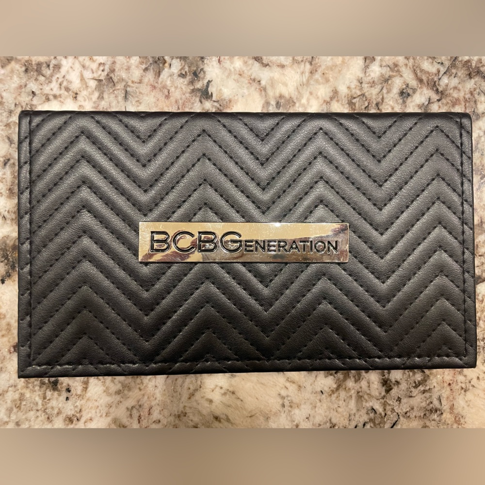 BCBG Generation Black Quilted Wallet